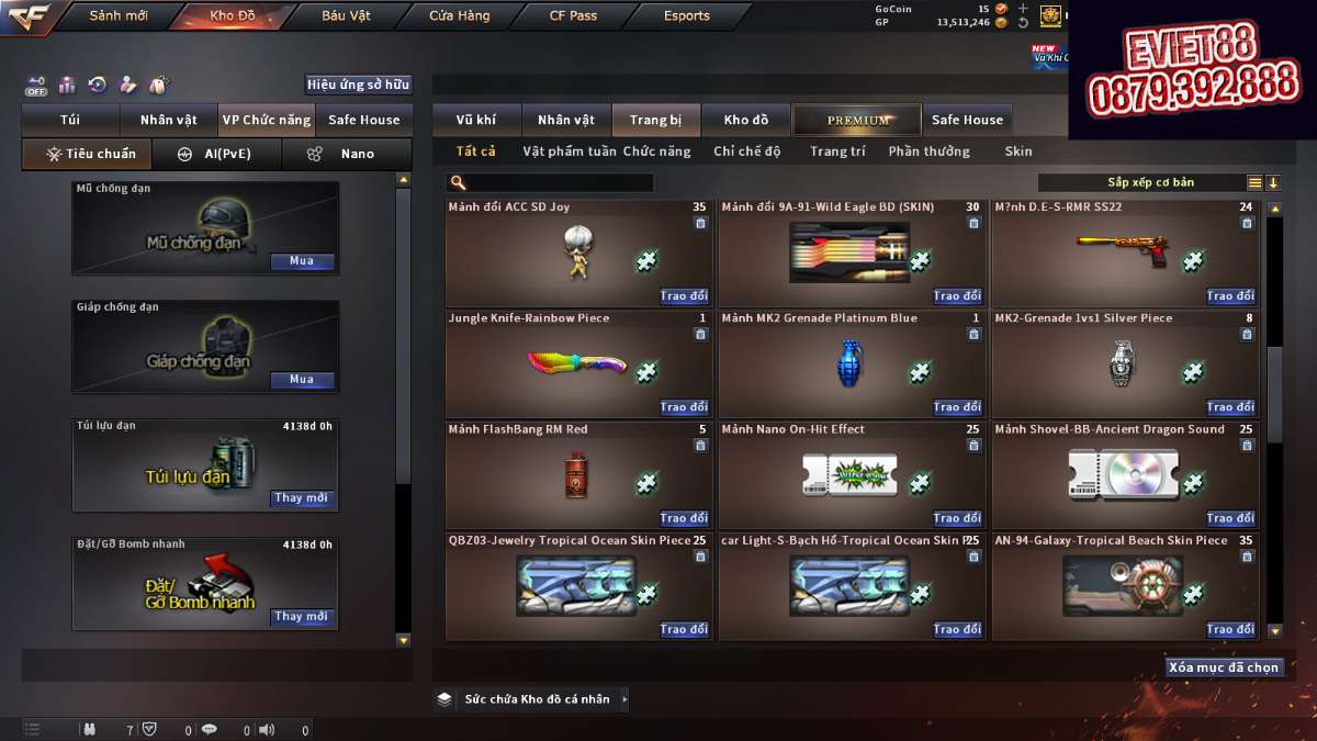 shop acc cf uy tin gia re